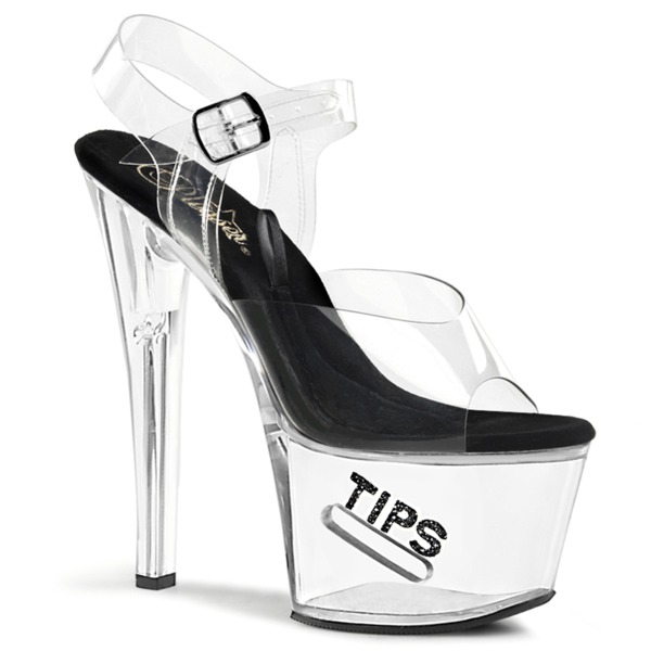 Knöchelriemen Sandalette TIPJAR-708-5 transparent