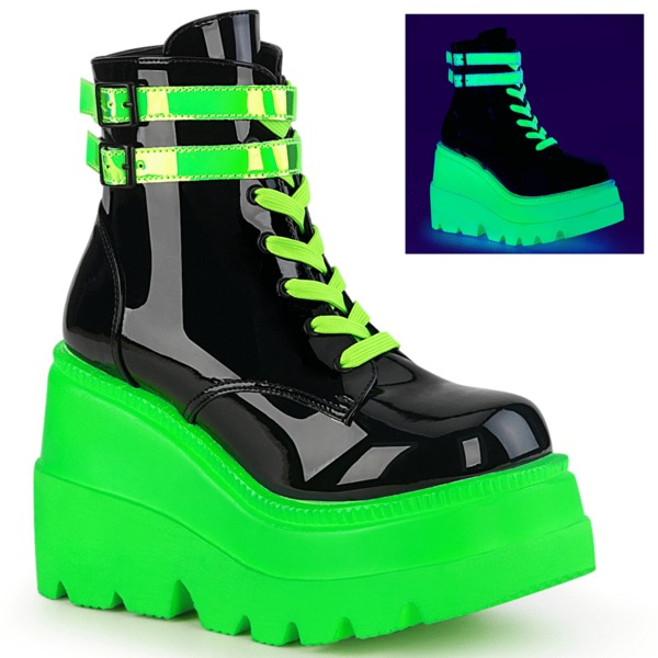 Neon Boots SHAKER-52 schwarz / neongrün