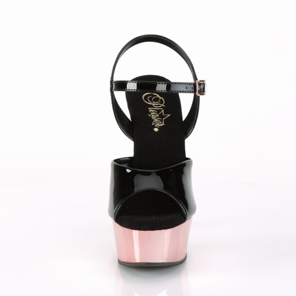 6 "Heel, 1 3/4 "Plateau Knöchelriemensandale