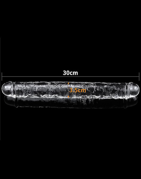 Transparenter Doppeldildo 30 cm
