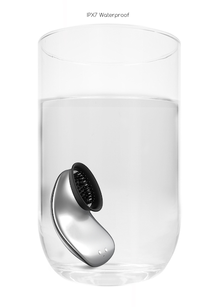 Freihand Saug & Vibrations Spielzeug Twitch - Silber