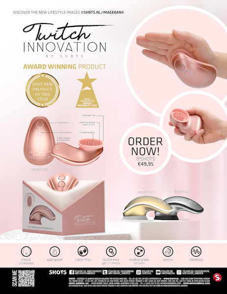 Freihand Saug & Vibrations Spielzeug Twitch - Gold 