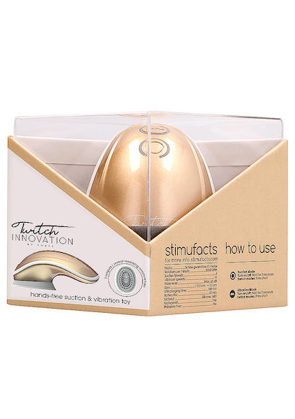 Freihand Saug & Vibrations Spielzeug Twitch - Gold 