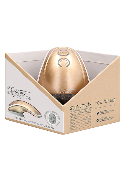 Freihand Saug & Vibrations Spielzeug Twitch - Gold 