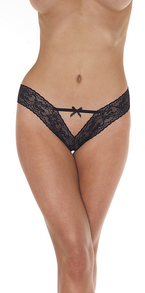 Romantischer Spitzenslip mit Schleife