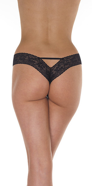 Romantischer Spitzenslip mit Schleife
