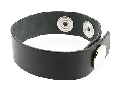 Einfacher Penisriemen Leder schwarz