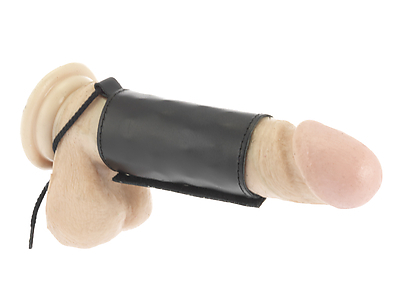 Penismans./Cockring Leder-LUX mit Dornen