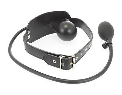 Knebel mit Handpumpe schwarz