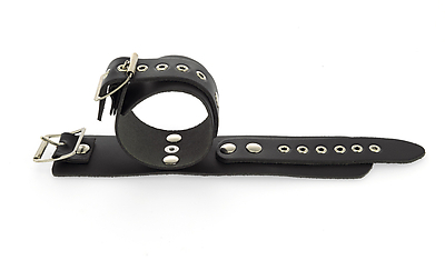Handfesseln Leder schwarz