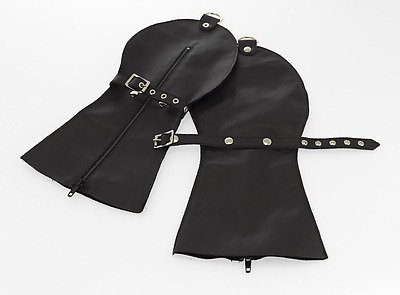 Handschuh Fesseln Leder schwarz