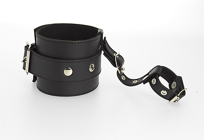 Handschellen mit Daumenfessel Leder