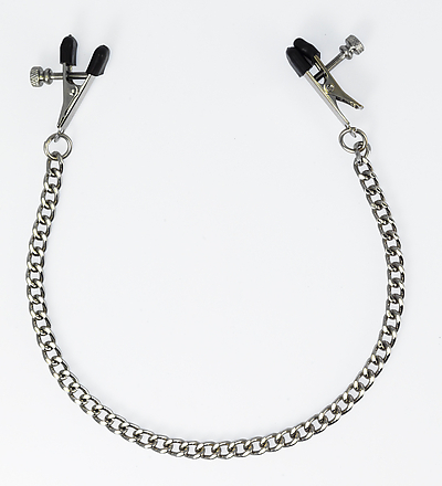 Metall Nippelklemmen mit Kette