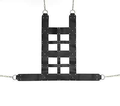 Hängegurt Leder schwarz