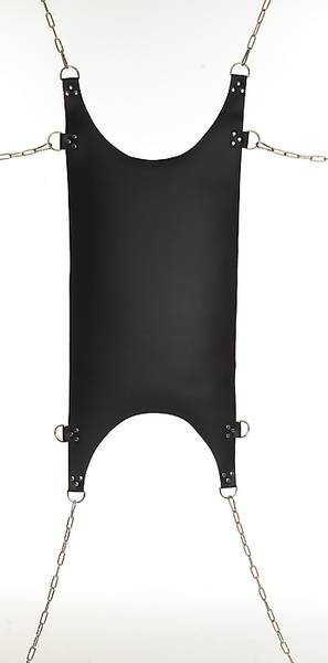 Sling aus schwarzem Leder