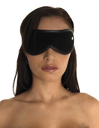 Augenmaske Velours schwarz