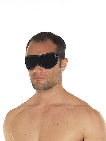 Augenmaske Velours schwarz