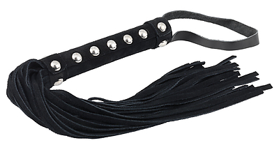 Peitsche Velours schwarz