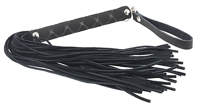 Peitsche Velours schwarz