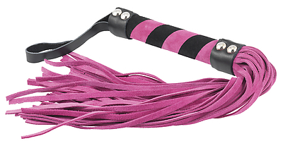 Peitsche Velours rosa