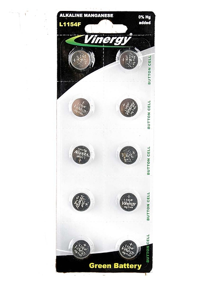 Batterie Knopfzelle VINERGY AG 13 (10er VE)