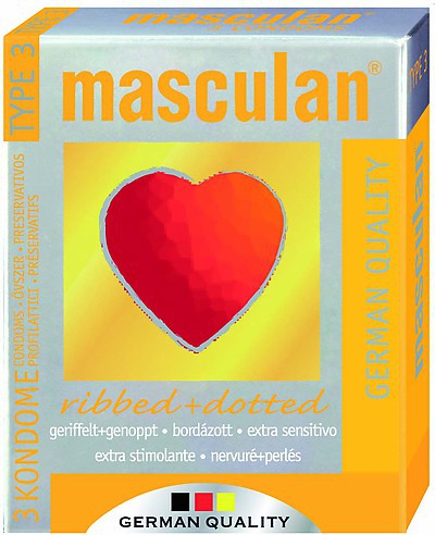 MASCULAN Ribbed & Dotted 3 St.