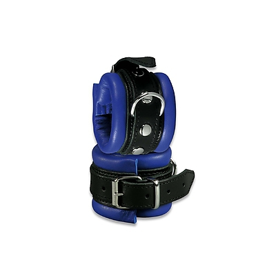 XXdreamSToys Leder-Handfessel blau/schwarz