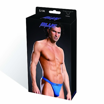 BLUE LINE Performance Microfiber Thong blue S/M