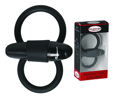 MALESATION Squeeze Cock & Ball Ring (mit Vibration)