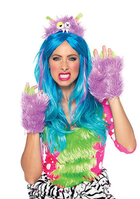 2PC. Kit With Furry Monster Headband And Paws