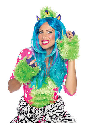 2PC. Kit With Furry Monster Headband And Paws