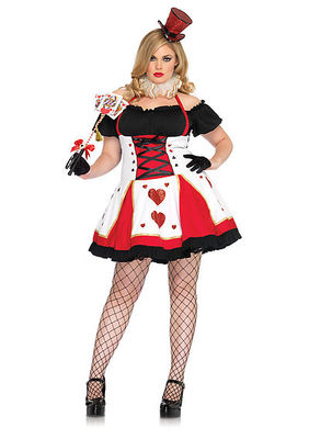 2PC. Pretty Playing Card Costume Set With Dress And Neck Piece