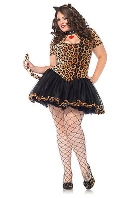 2PC. Tantalizing Tabby Costume Set With Keyhole Tutu Dress Tail And Ear Headband