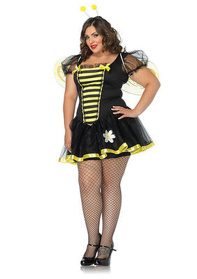 3PC. Daisy Bee Costume Set With Tutu Dress, Wings And Antennae Headband
