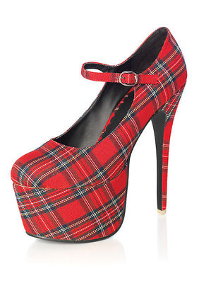 Academy, 65 Inch Stiletto Mary Janes With 25 Inch Covered Platform