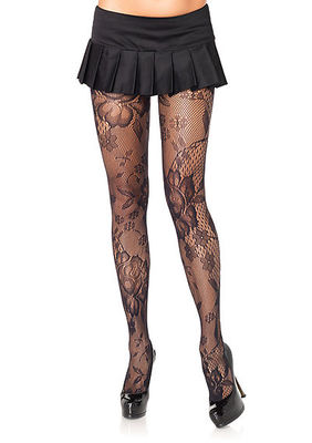 Floral Bloom Lace Pantyhose