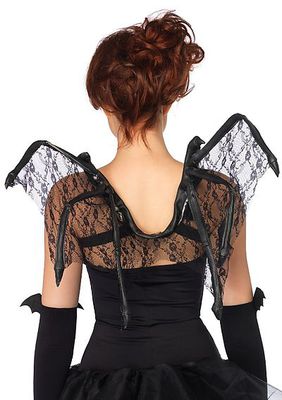 Floral Lace Bat Wings