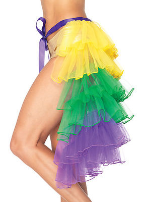 Mardi Gras Layered Organza Bustle