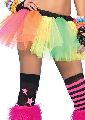 Neon Rainbow Panel Tutu