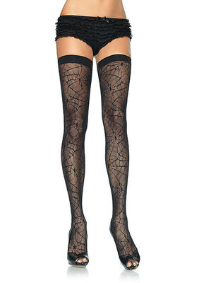 Spider Lace Thigh Highs