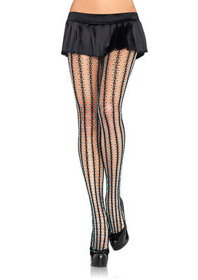 Thorn Net Contrast Color Pantyhose