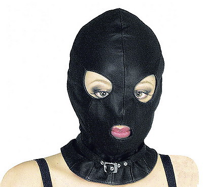 Maskenhaube aus Leder mit Halsriemen Ledapol LE5027