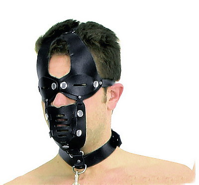 Maulkorb-Maske mit Halsteil Ledapol LE5225
