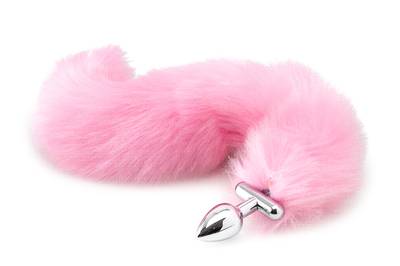 Deluxe Fluffy Tail Plug - Pink