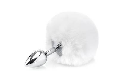 Deluxe Fluffy Bunny Tail - White