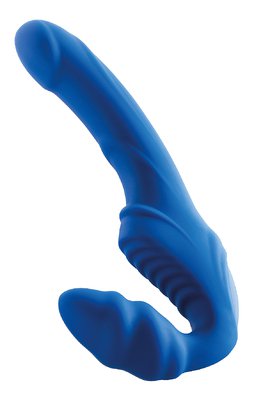 Strap-On-Vibrator Magnus blau