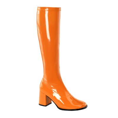 Kniehoher Stiefel mit Blockabsatz GOGO-300 orange