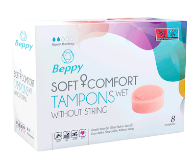 ASHA Beppy Soft-Comfort-Tampons 8er wet