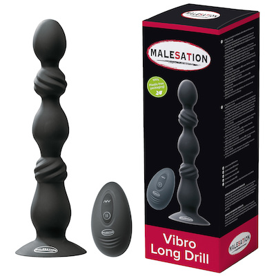 Vibro Long Drill Analstab mit Fernbedienung