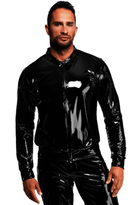VOLTAGE PVC JACKET Herrenjacke aus Lack